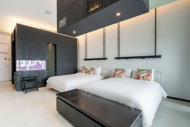 غرفة ديلوكس رباعية بسريرين مزدوجين، The Place Tainan 4/10