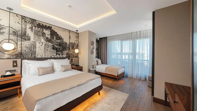 غرفة سوبيريور بسرير فردي وسرير كوين، Levni Istanbul Hotel Handwritten Collection 12/16