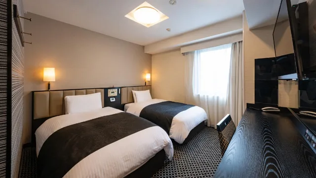 غرفة قياسية بسريرين منفصلين، Apa Hotel Nagoya-Sakae Higashi 1/1