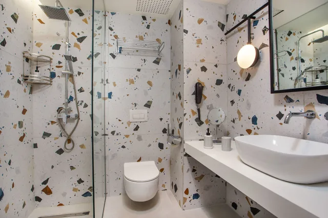 غرفة ديلوكس بسريرين منفصلين بغرفة نوم واحدة، Mazoren Art Hotel 7/9
