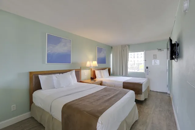 جناح استوديو ديلوكس بسريرين كوين بإطلالة على البحر، Beachview Inn Clearwater Beach 3/10