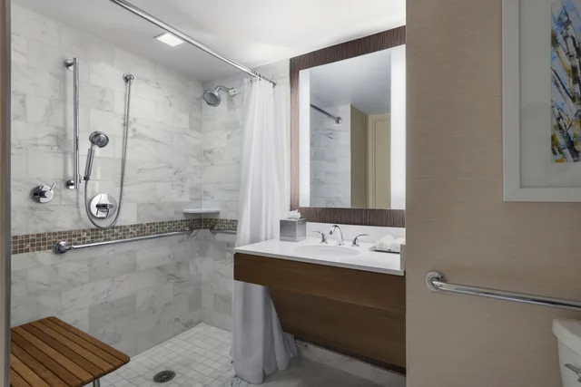 غرفة قياسية بسرير كينج لذوي الإعاقة، Hilton Salt Lake City Center 5/6