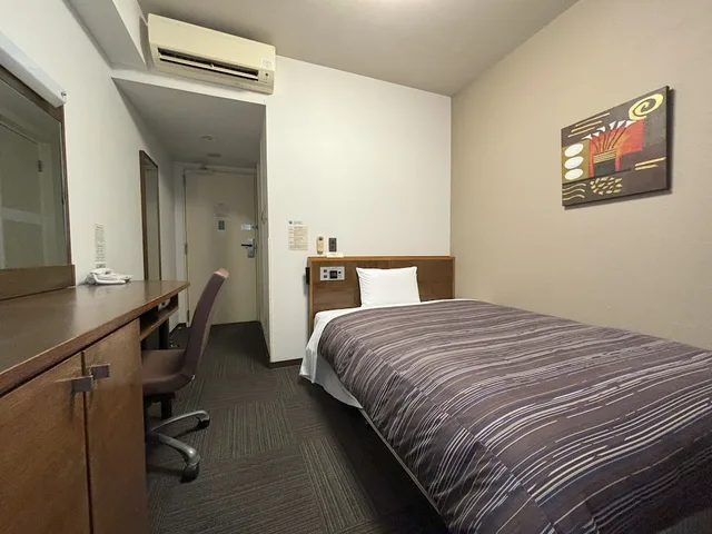 غرفة مفردة بسرير مزدوج في المبنى الرئيسي، Hotel Route-Inn Iwakiizumi Ekimae 3/8