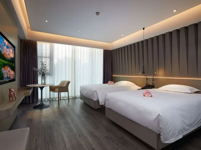 غرفة سوبيريور بسريرين منفصلين، Mercure Tai'an Centre 1/2