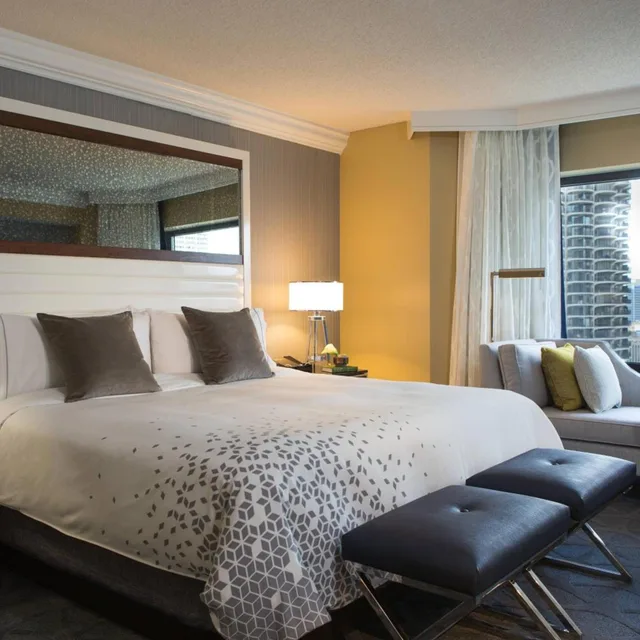 جناح بسرير كينج بإطلالة على النهر، Renaissance Chicago Downtown 1/5