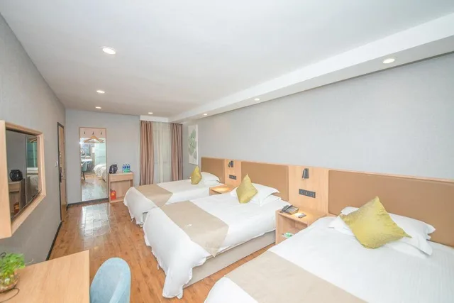 غرفة عائلية ثلاثية، Greentree Inn Wenzhou Xiaonanmen Express Hotel 1/1