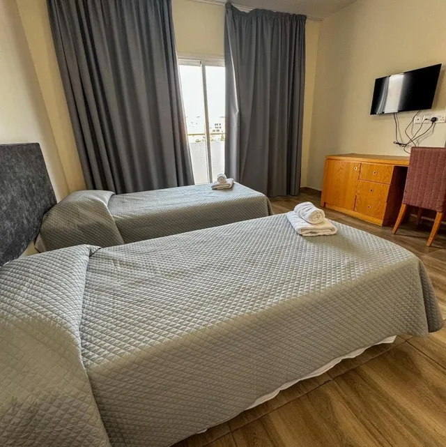 غرفة بسرير مزدوج أو سريرين منفصلين، M. Moniatis Hotel 4/10