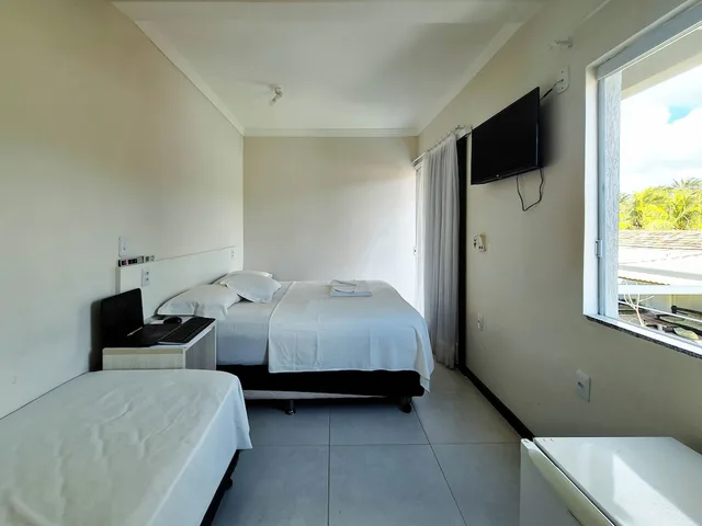 جناح أساسي بسرير مزدوج وسرير فردي، Pousada Praia Do Flamengo Salvador Bahia 4/5