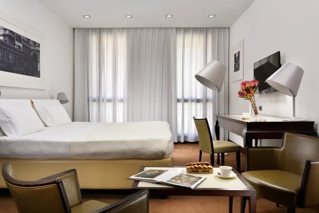 غرفة ديلوكس مفردة بسرير مزدوج، Unahotels Cusani Milan 3/5
