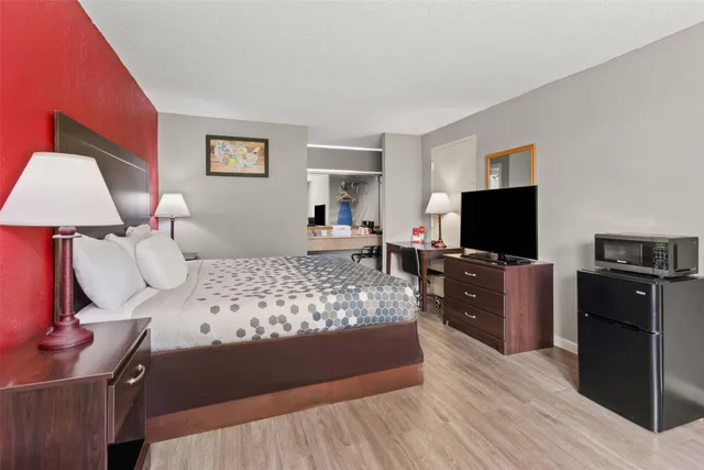 غرفة بسرير كينج لذوي الإعاقة، Econo Lodge Andalusia, AL 4/6