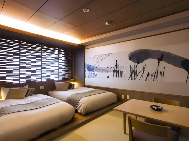 غرفة بسريرين منفصلين، Sounkyo Onsen Choyo Resort Hotel 1/1