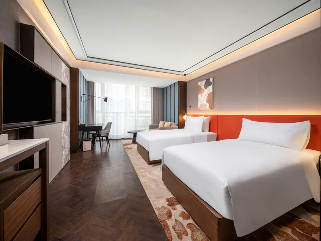 غرفة بسريرين منفصلين، Hilton Garden Inn Beijing Guomao 5/9