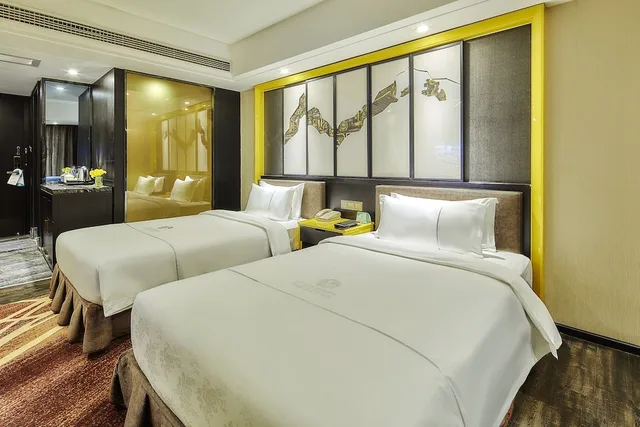 غرفة بزنس بسريرين منفصلين، Insail Hotels Huanshi Road Taojin Metro Station Guangzhou 2/3