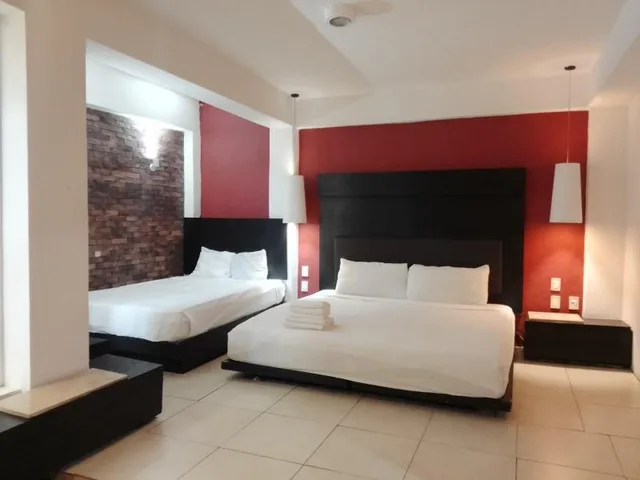 غرفة عائلية بسريرين مزدوجين، Hotel BLVD, Playa del Carmen 1/1
