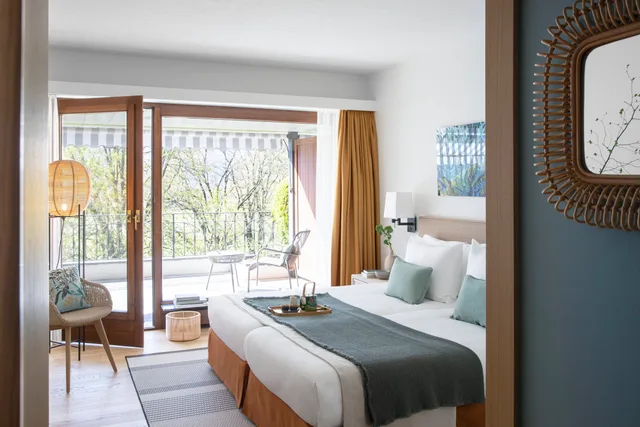 غرفة سوبيريور بسرير مزدوج بشرفة، Castello Del Sole Ascona 1/2