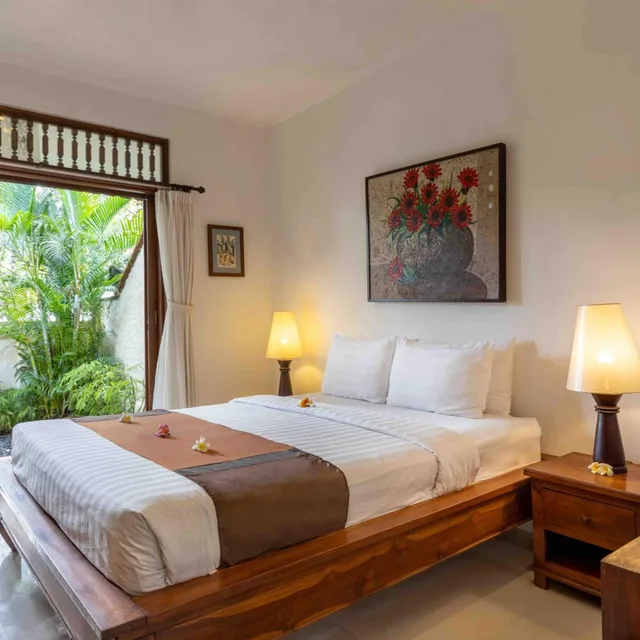 غرفة بسرير مزدوج بشرفة، Alam Anda Ocean Front Resort And Spa 1/4
