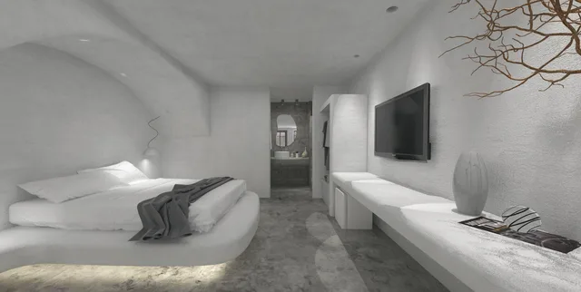 غرفة بانورامية بسرير مزدوج، Terra Blanca Suites 1/1