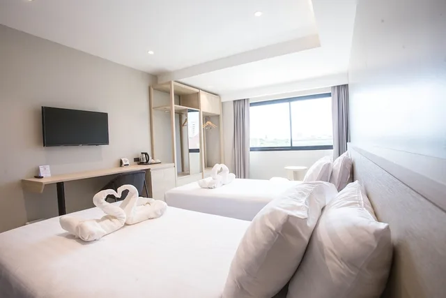غرفة ديلوكس بسريرين منفصلين، The Rich Hotel Korat 3/7
