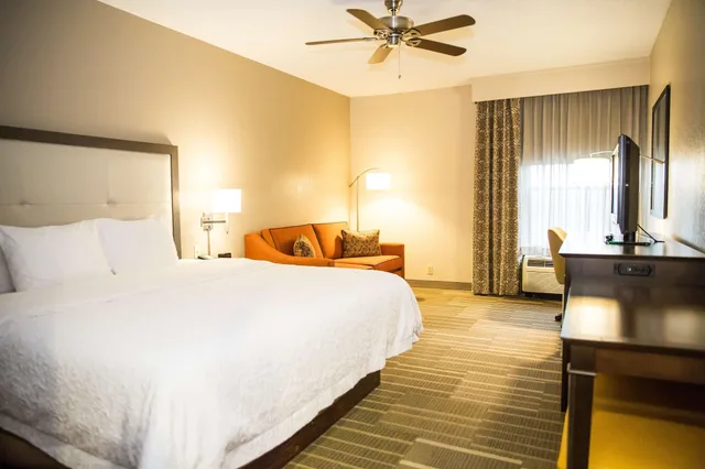 غرفة بسرير كينج مع أريكة، Hampton Inn Hammond 2/5