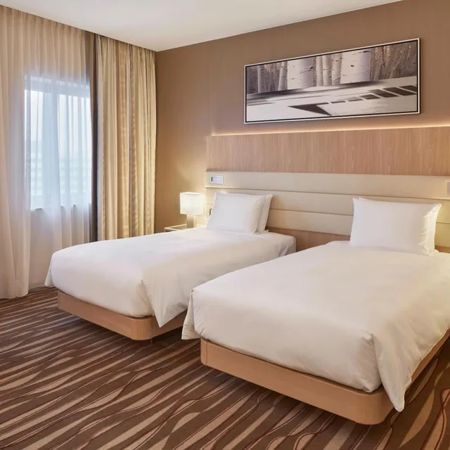 غرفة ديلوكس بسرير فردي، Hilton Frankfurt Airport 2/5