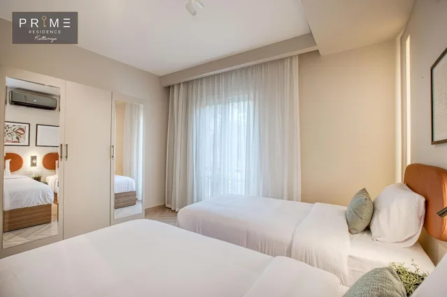 شقة بسرير كوين وسريرين منفصلين بغرفتي نوم، Prime Residence Kattameya 2/10