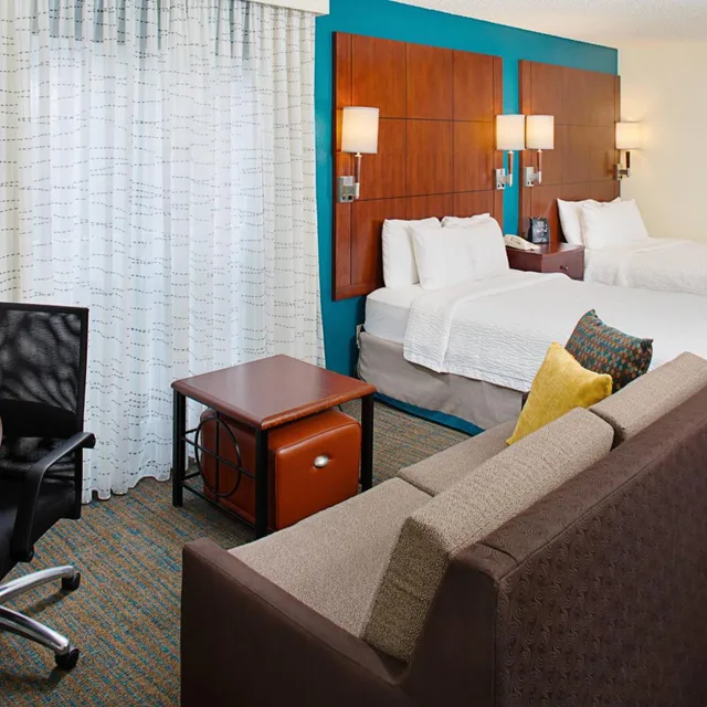 استوديو بسريرين مزدوجين مع أريكة، Residence Inn Ontario Airport 1/4
