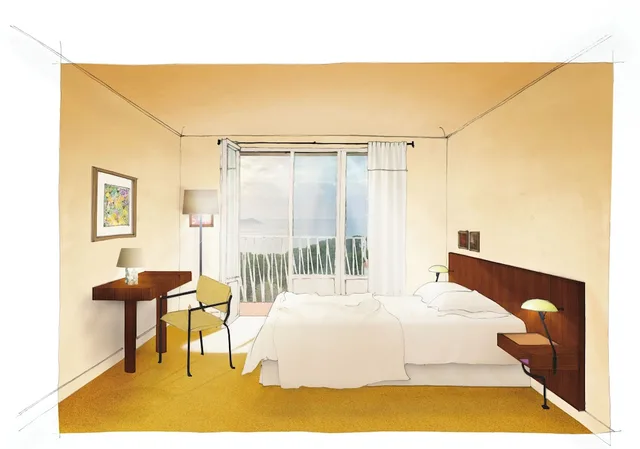 Room, Queen Bed, Sea View, Hotel Le Provencal 2/4