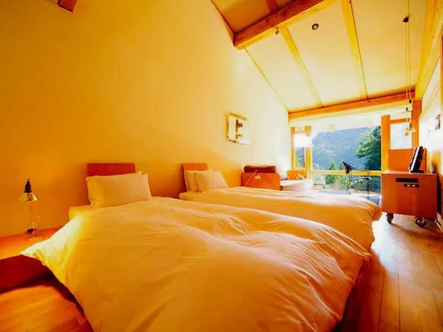 غرفة بسريرين منفصلين مع أريكة، Auberge Tosayama 1/1