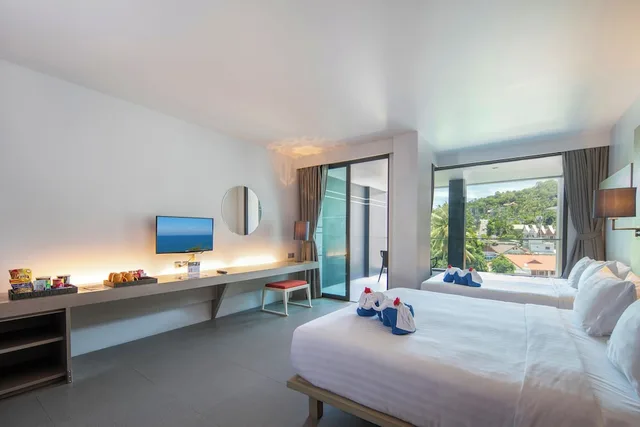 غرفة عائلية بسرير كينج وسريرين منفصلين، The Yama Hotel Phuket 4/7