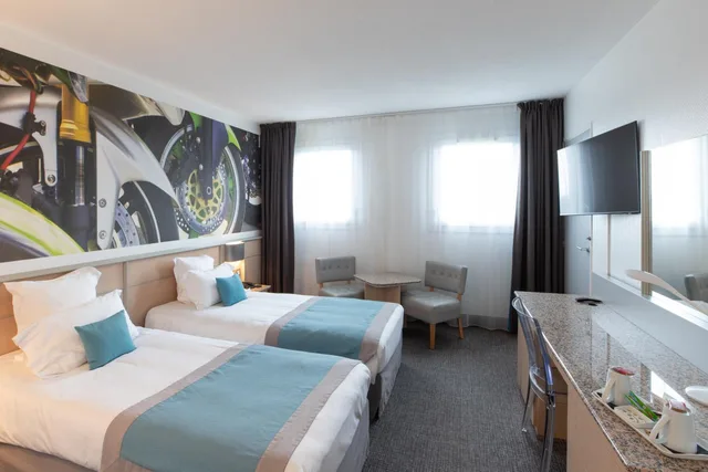 غرفة بسريرين منفصلين، Hotel Le Paddock 4/9