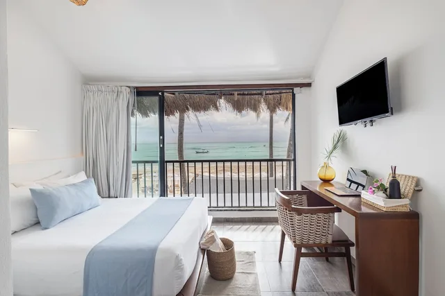 جناح فاخر بسرير كوين بإطلالة على البحر بحمام خاص، Areia Playa del Carmen 3/4