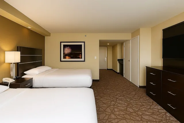 Suite, 2 Queen Beds, Canadian Falls View, Sofa, Accessible, Embassy Suites By Hilton Niagara Falls Fallsview 1/6