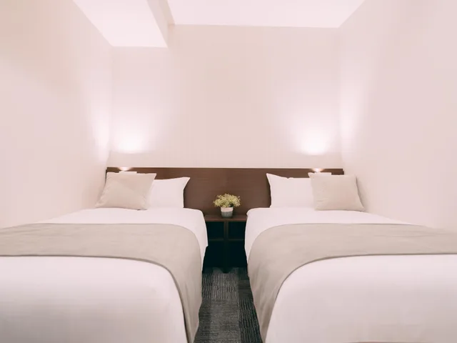 غرفة بسريرين منفصلين، R Hotel Honmachi 1/1