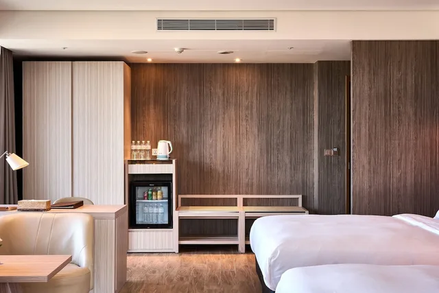 غرفة بانورامية بسريرين كوين لذوي الإعاقة، Cuncyue Hot Spring Resort 5/5