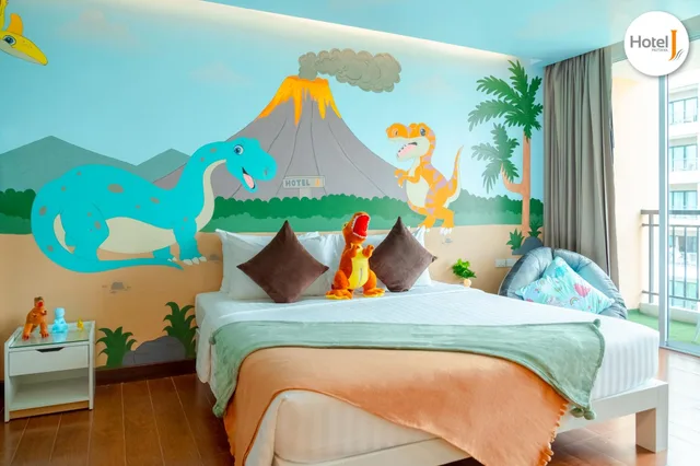 غرفة عائلية بسريرين منفصلين، Hotel J Pattaya 1/2