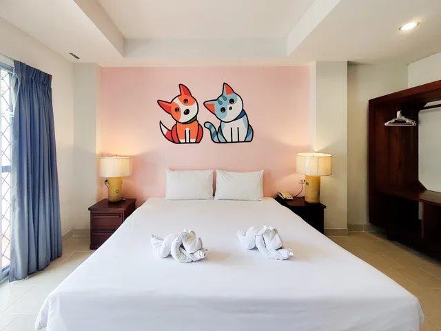 غرفة قياسية بسرير مزدوج يُسمح فيها بالحيوانات الأليفة، Bella Villa Pattaya 3rd Road 1/4