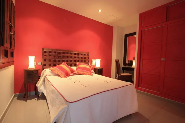 غرفة بسرير مزدوج أو سريرين منفصلين، Casa Banos de la Villa 4/10