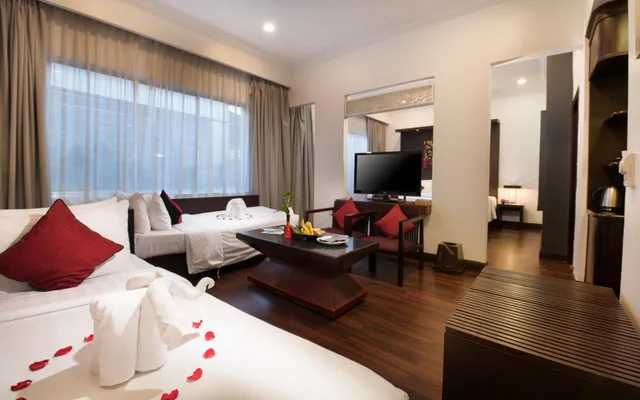 جناح عائلي بسرير مزدوج وسرير فردي مع أريكة، Memoire D Angkor Boutique Hotel 2/2