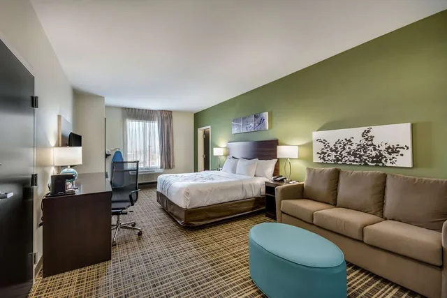 غرفة بسرير كينج، Sleep Inn & Suites Yukon Oklahoma City 5/8