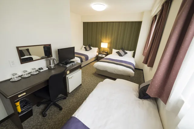Room, Triple, Twin Beds, Hotel Areaone Oita 5/7