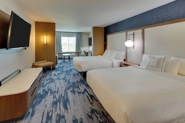 جناح بسريرين كوين مع أريكة، Fairfield Inn & Suites by Marriott Warsaw 1/1