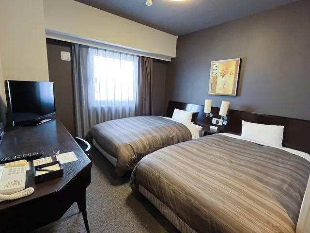 غرفة كومفورت بسريرين منفصلين، Hotel Route-Inn Natori 4/7