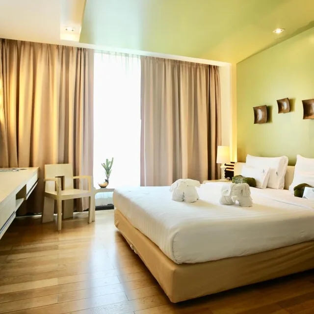 غرفة ديلوكس بسرير مزدوج، A Te Chumphon Hotel 1/8