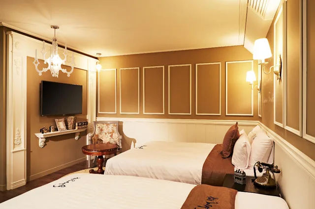 غرفة غربية بسريرين منفصلين، Hotel Boutique 9 1/1
