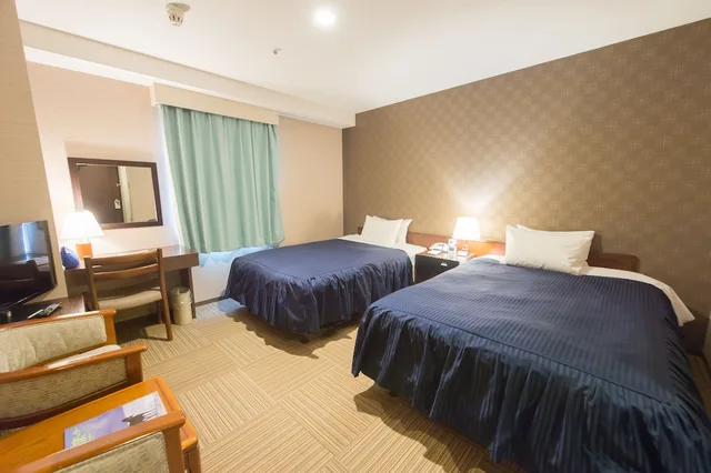 غرفة بسريرين منفصلين، Shizunai Eclipse Hotel 1/1