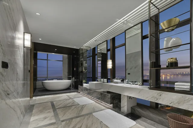 جناح رئاسي بسرير كينج، Hilton Suzhou Yinshan Lake 2/2