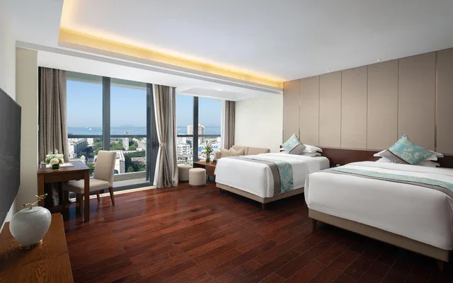 شقة سوبيريور بسريرين بإطلالة على البحر، Sanya Shuang Da International Hotel 1/1