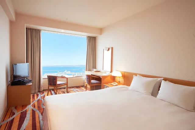غرفة بسرير كينج بإطلالة على البحر، KUSHIRO PRINCE HOTEL 1/1
