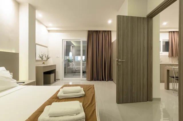 شقة ديلوكس بسريرين مزدوجين بغرفتي نوم مع أريكة، Vice Apartments 5/10