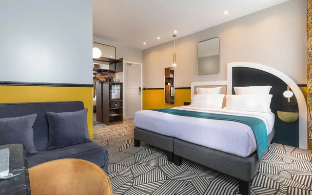 غرفة قياسية بسرير مزدوج، Hotel Elysa Luxembourg 3/3